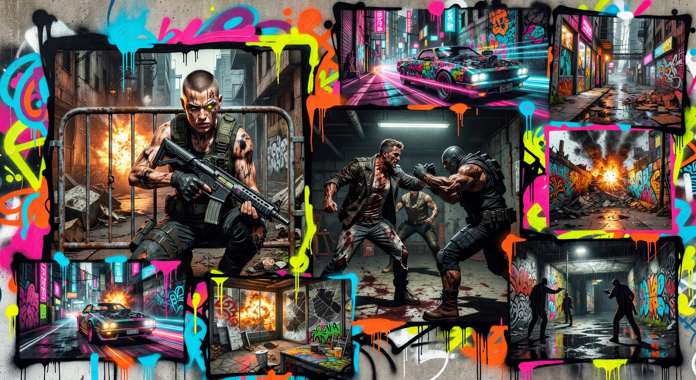 Generische düstere Gaming-Collage zu einer angekündigten Horror-Spielverfilmung