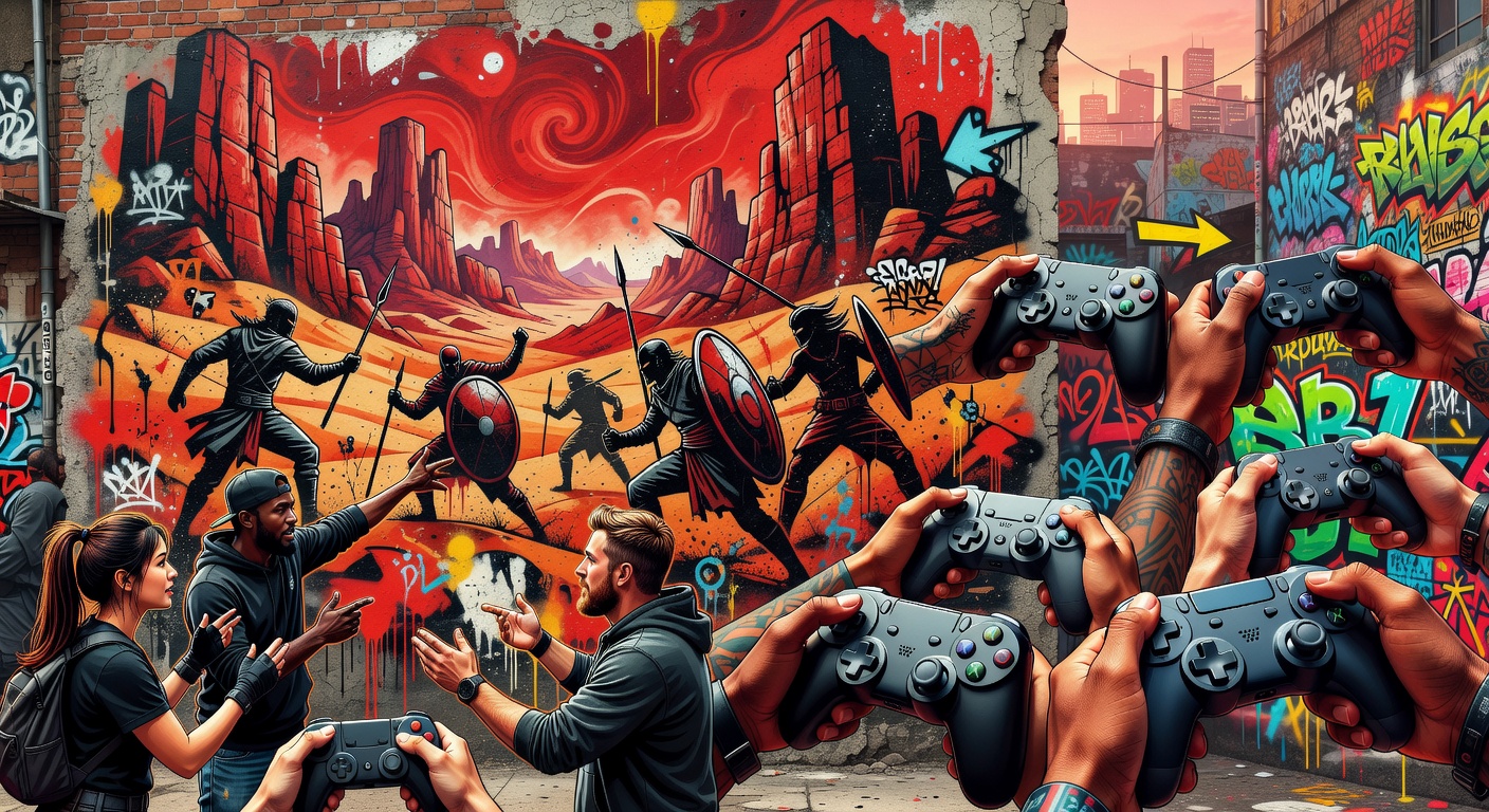 Spielszene in Wüstenlandschaft als Symbol für die Steuerungsdebatte um Crimson Desert