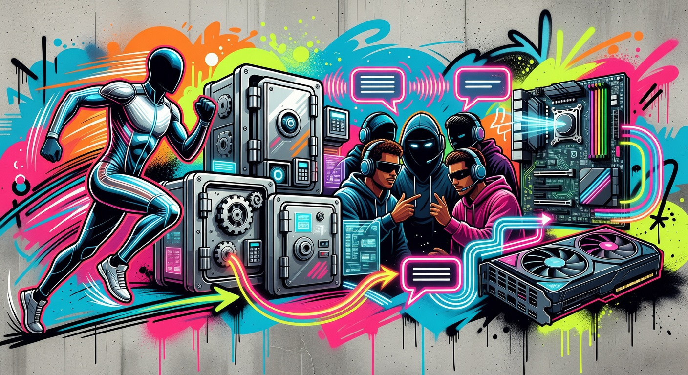 Abstrakte Sci-Fi-Szene zu Marathon Update 1.0.5 mit Fokus auf Loot und PC-Performance